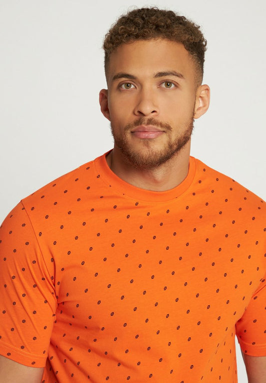 JP1880 MINIMAL PRINT - Nachtwäsche Shirt - Orange
