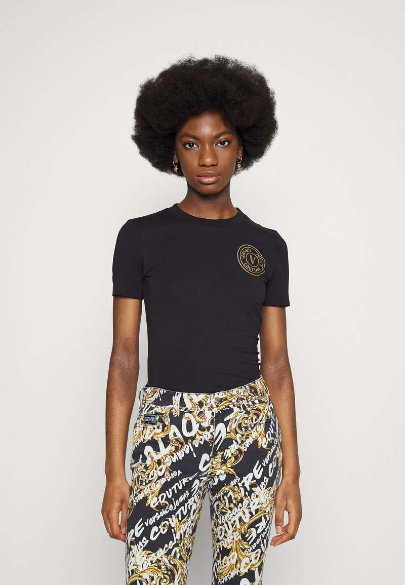 Versace Jeans Couture T-Shirt Print - Black/gold