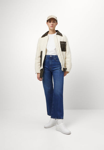 FRAME LE JANE CROP - Jeans Straight Leg - Blue Denim