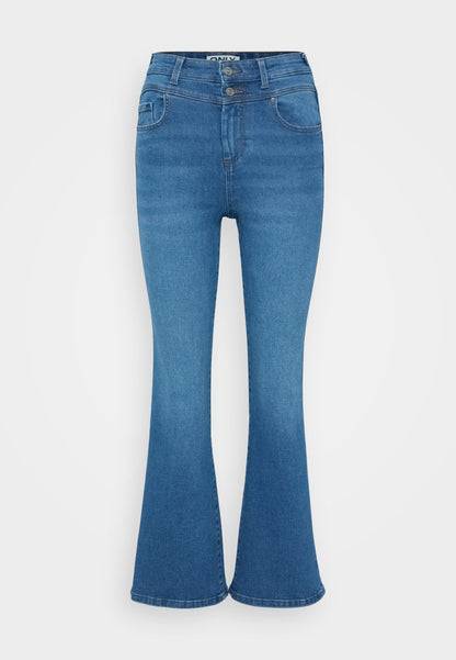 ONLY Petite ONLDARCY - Flared Jeans - Medium Blue Denim