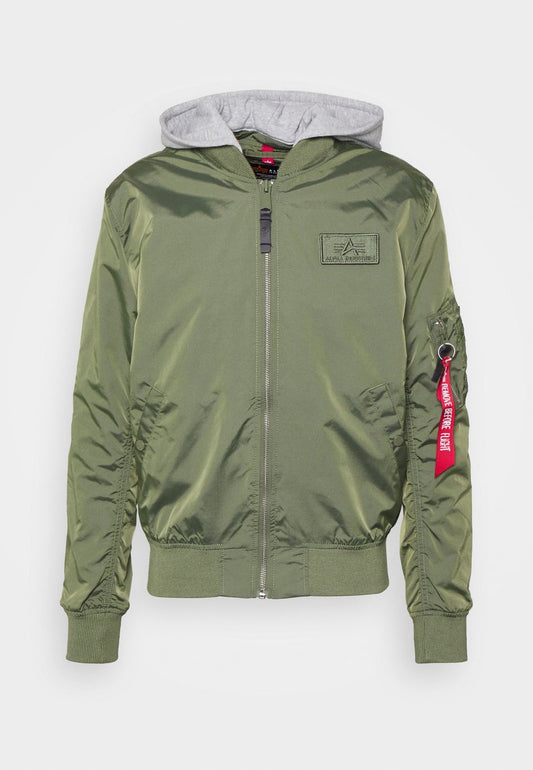 Alpha Industries HOOD - Bomberjacke - Sage Green