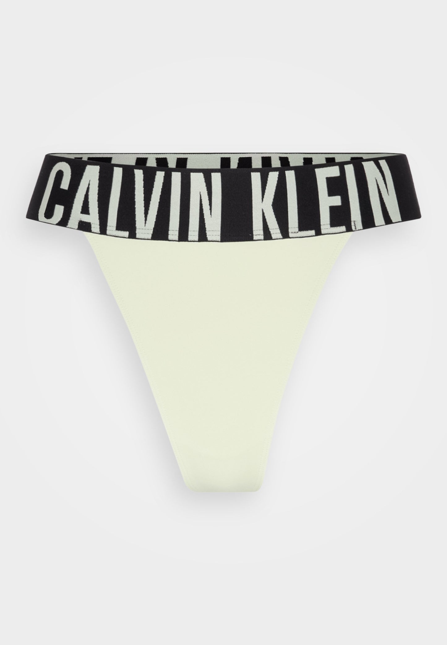 CALVIN KLEIN UNDERWEAR HIGH LEG THONG INTENSE POWER - Thong - Black