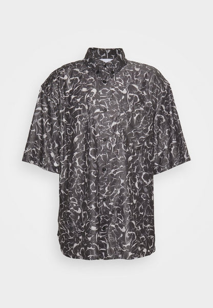  PRINTED RELAXED SHORT SLEEVE - Hemd - Silver