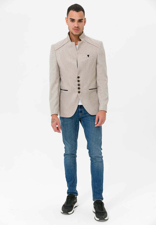  REGULAR FIT - Sakko - Beige Melange
