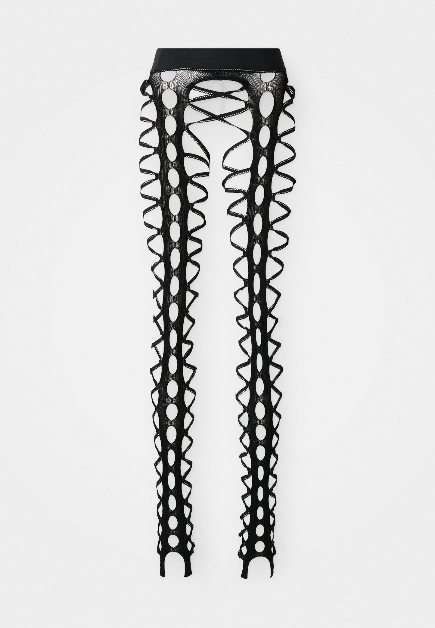  SQUIGGLE TIGHTS - Leggings - Trousers - Black