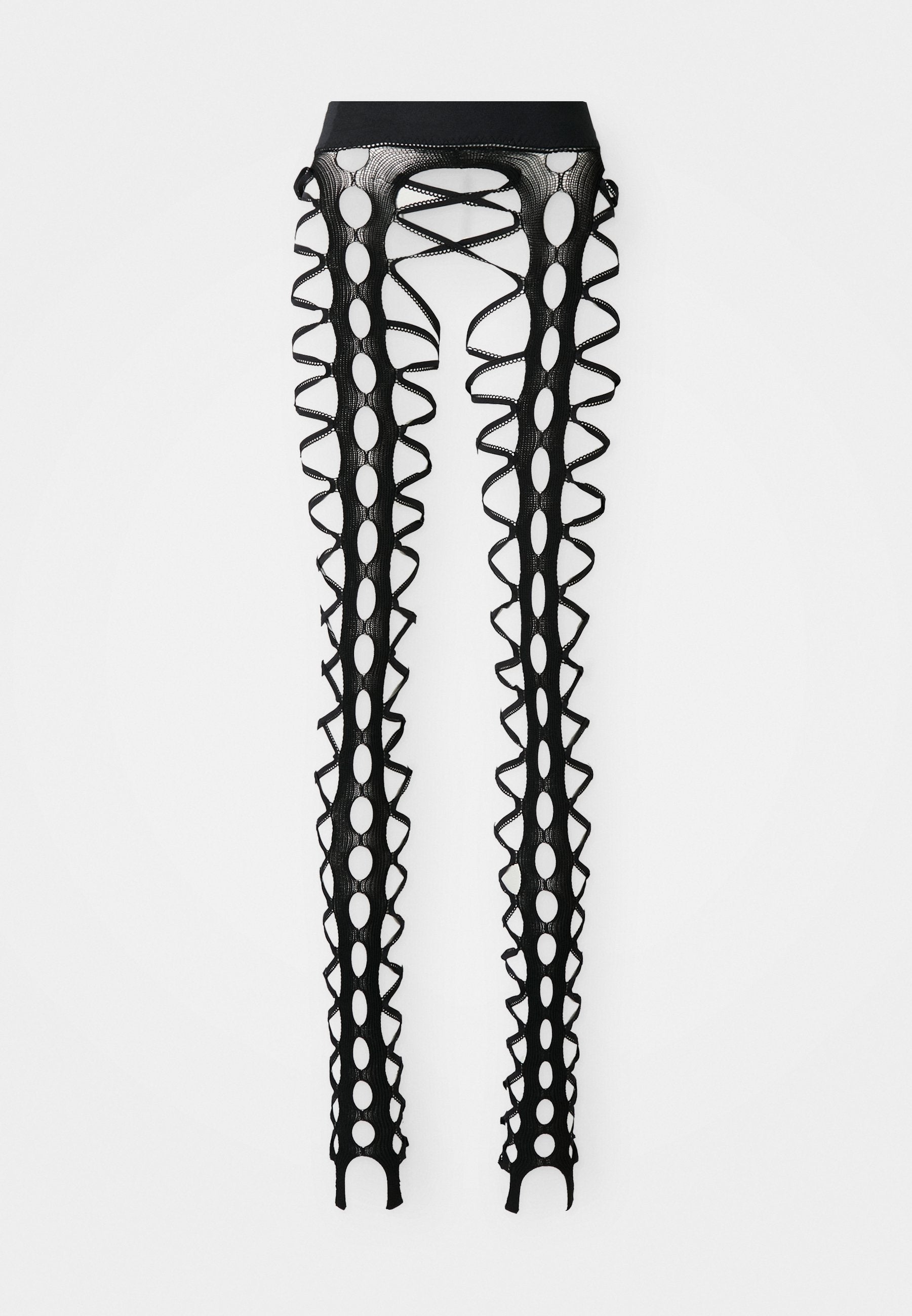  SQUIGGLE TIGHTS - Leggings - Trousers - Black
