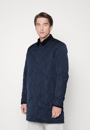 Marc O'Polo DENIM OVERSHIRT LONGSLEEVE COLLAR PATCH POCKET - Kurzmantel - Fresh Bleached Cobalt Blue