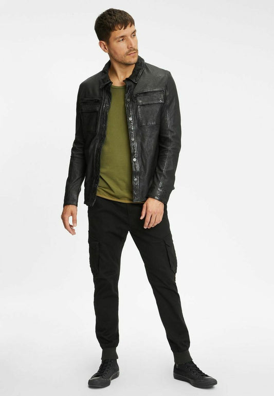 GIPSY G2MBEITH SF LASV - Lederjacke - Black