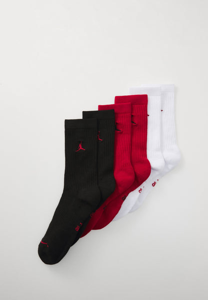 Jordan CUSH CREW 6 PACK - Sports Socks - Black/white