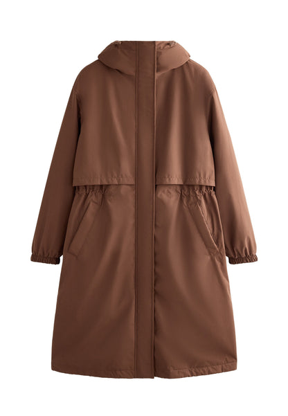 Oysho FELLEX® AEROGEL 10K WATERPROOF LONG PADDED - Waterproof Jacket - Dark Green