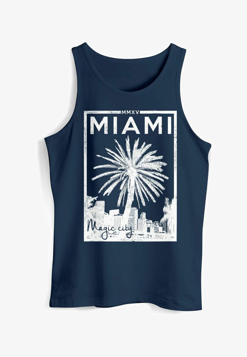  TANK MIAMI BEACH PALMEN SKYLINE NEVERLESS - Top - Schwarz