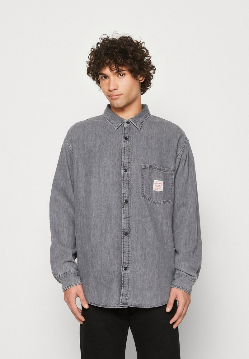  WALLER 1 POCKET SHIRT - Hemd - Black Denim