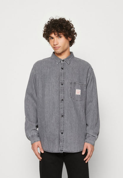  WALLER 1 POCKET SHIRT - Hemd - Black Denim