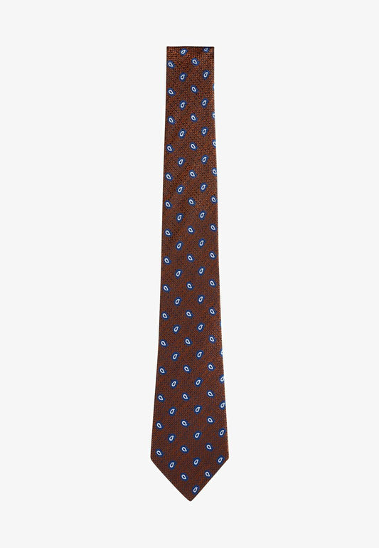 Next PATTERN REGULAR - Krawatte - Rust Brown Paisley