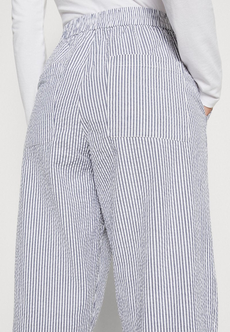 ESPRIT SEERSUCKER - Jogginghose - Navy