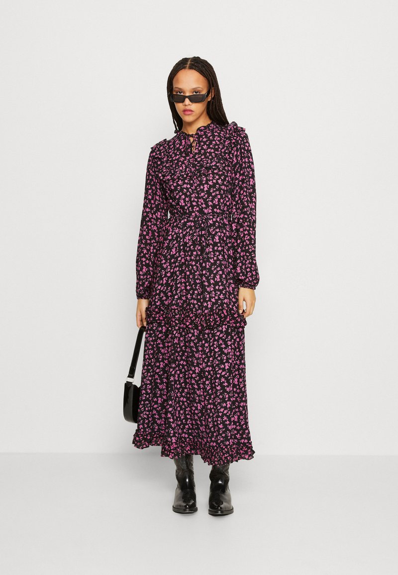  YASCHARLOT LONG DRESS - Freizeitkleid - Black/charlot