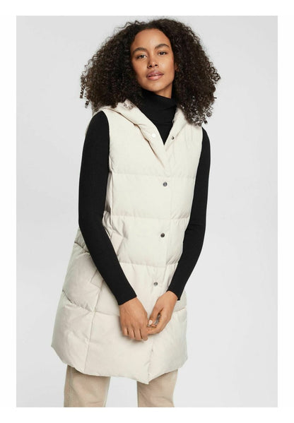 ESPRIT LANGE STEPP - Weste - Off White