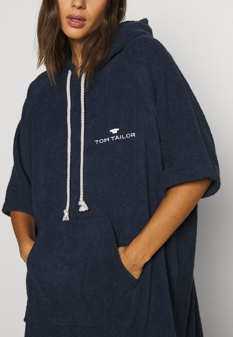Tom Tailor SURF PONCHO - Strandaccessoire - Navy