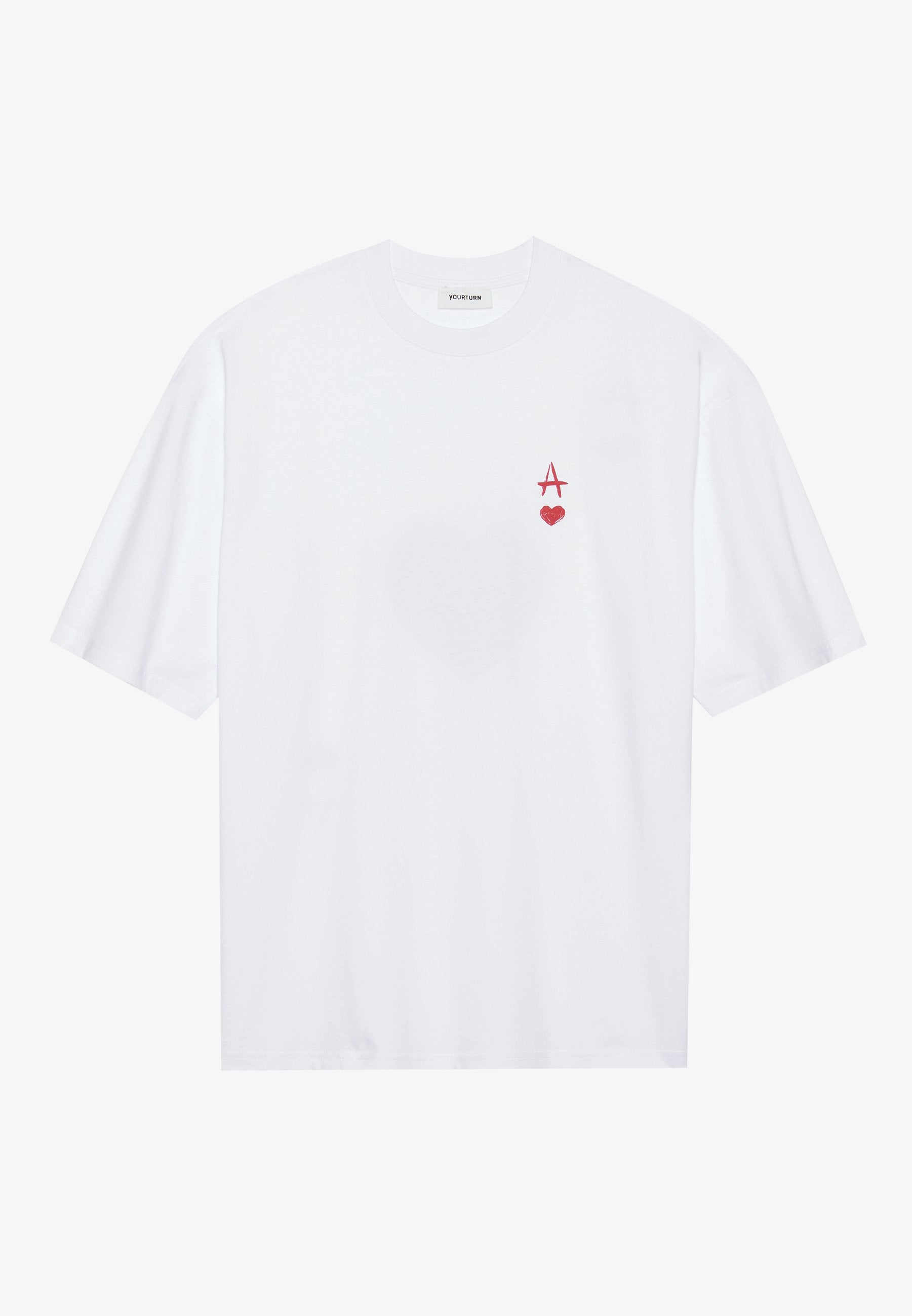YOURTURN UNISEX - Print T-shirt - White