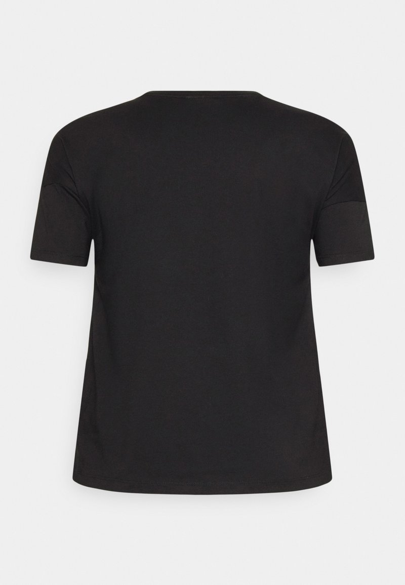 ONLY CARMAKOMA CARJULE 2/4 BOXY - T-Shirt Print - Black