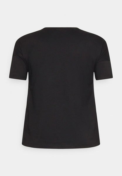 ONLY CARMAKOMA CARJULE 2/4 BOXY - T-Shirt Print - Black