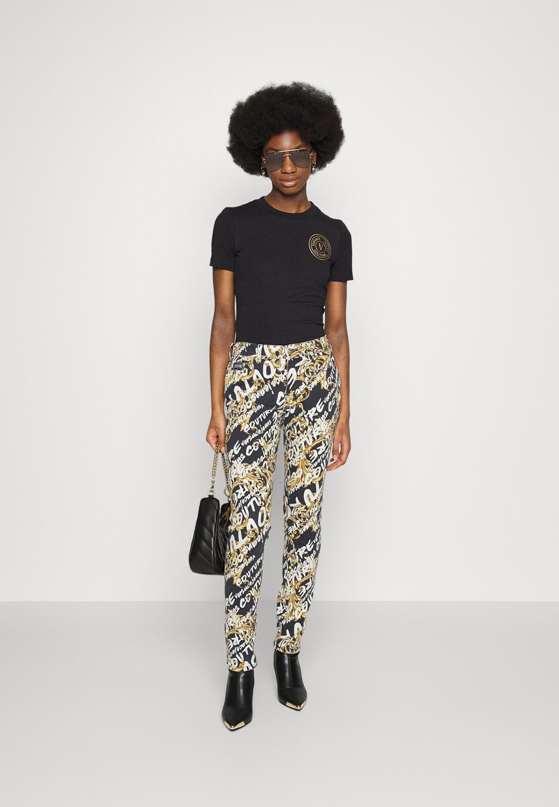Versace Jeans Couture T-Shirt Print - Black/gold