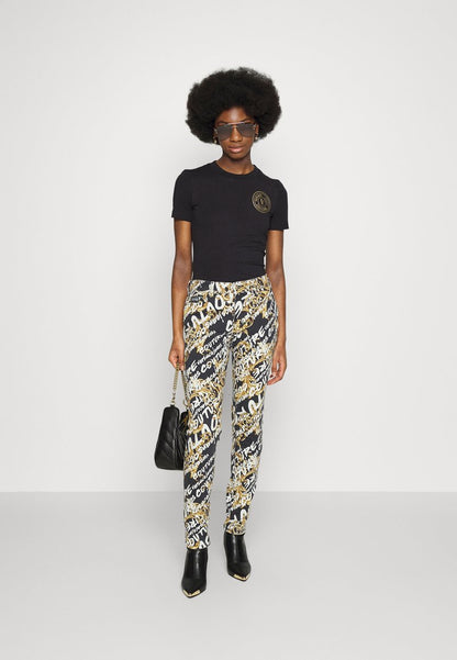 Versace Jeans Couture T-Shirt Print - Black/gold
