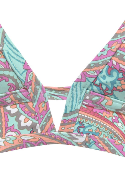 VENICE BEACH TRIANGEL - Bikini-Top - Mint Bedruckt