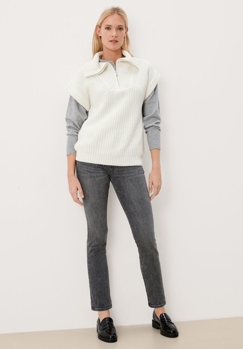 S.Oliver KURZARM - Poloshirt - Off White