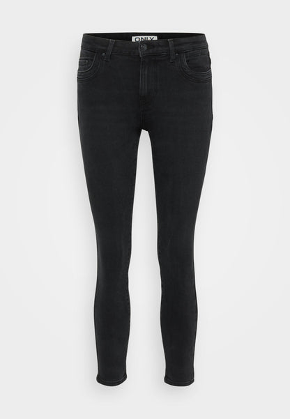 ONLY Petite ONLANE MID WAIST - Jeans Skinny Fit - Dark Blue Denim