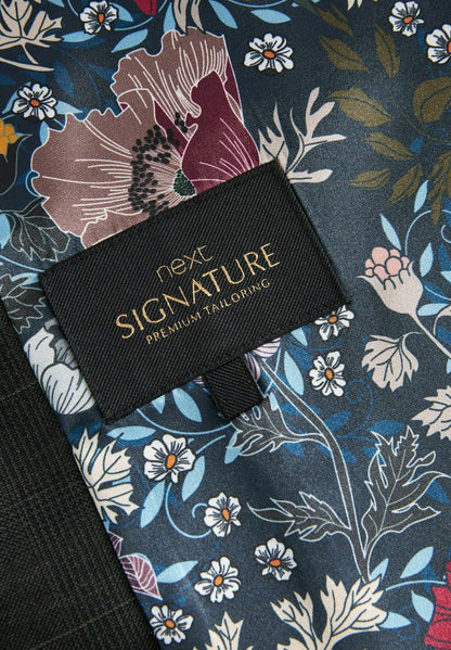Next SIGNATURE EMPIRE MILLS CHECK STANDARD - Anzugweste - Green