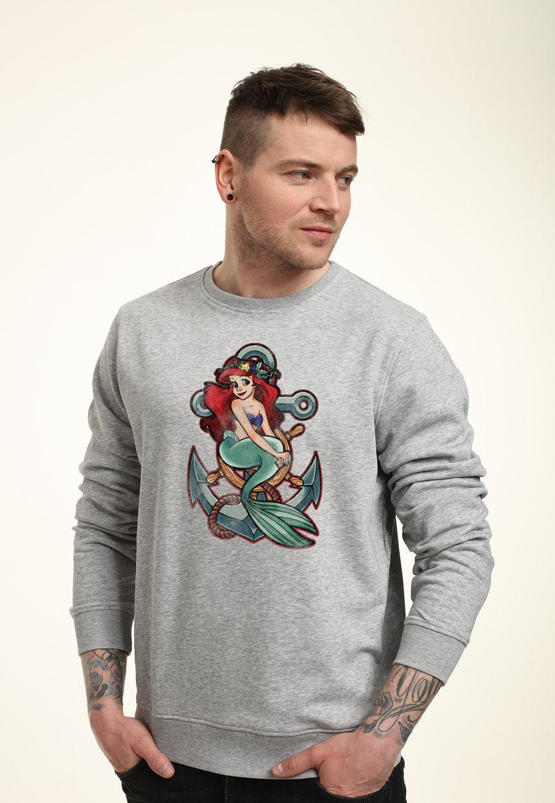 Henry Tiger THE LITTLE MERMAID ANCHOR - Sweatshirt - Heather Grey