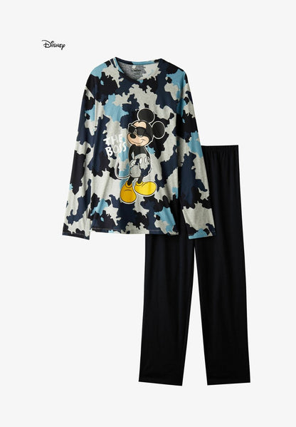  DISNEY | MICKEY MOUSE - Nachtwäsche Set - Schwarz Camo Mickey Mouse Print