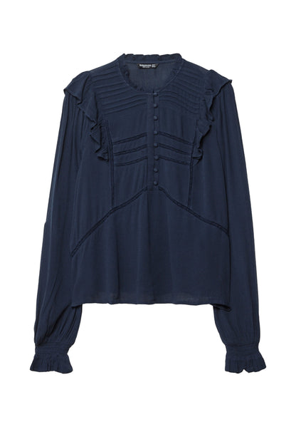 Stradivarius RUFFLED WITH BUTTONS - Blouse - Bordeaux