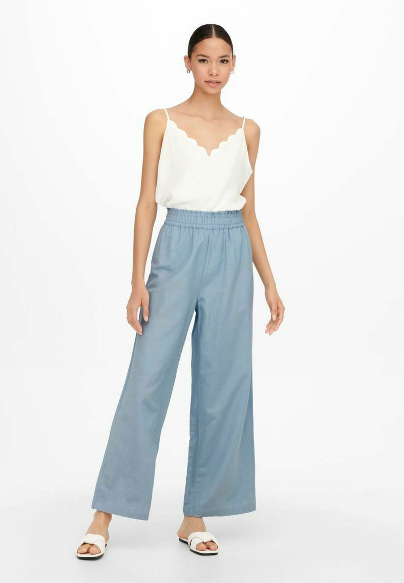 ONLY Stoffhose - Faded Denim