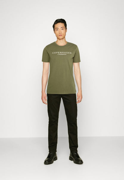 Lindbergh COPENHAGEN TEE - T-Shirt Print - Army