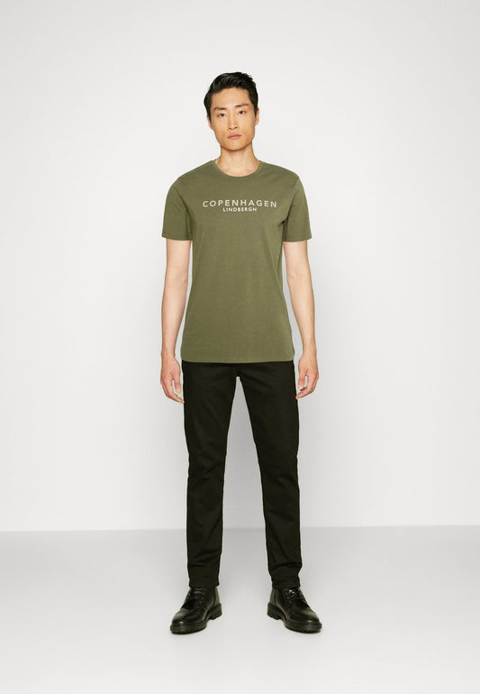 Lindbergh COPENHAGEN TEE - T-Shirt Print - Army