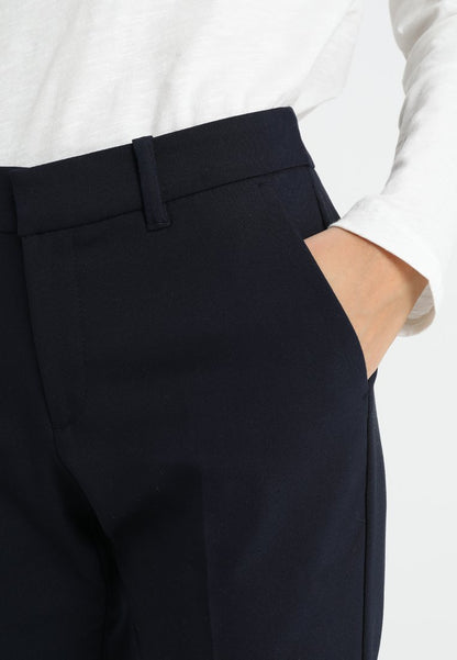 S.Oliver SHAPE ANKLE - Stoffhose - Navy