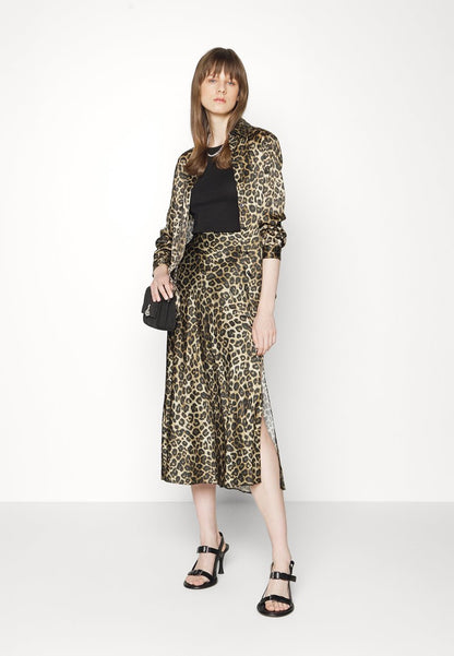 THE KOOPLES JUPE LONGUE GRAND LEO - Bleistiftrock - Brown