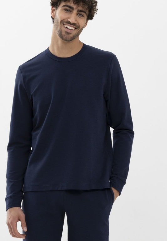 MEY LONGSLEEVE - Nachtwäsche Shirt - Yacht Blue