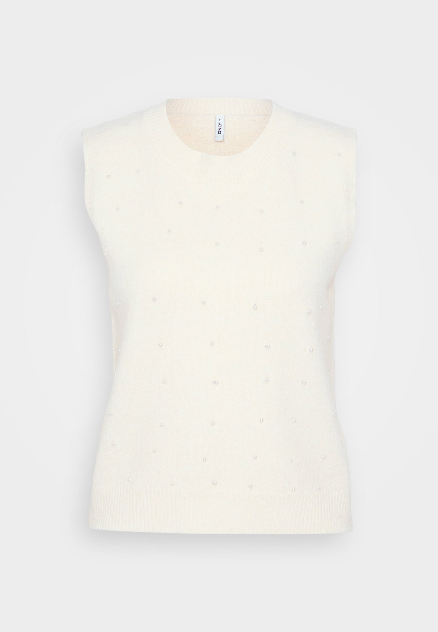 ONLY Petite ONLRENATA O NECK VEST - Jumper - Whitecap Gray/white