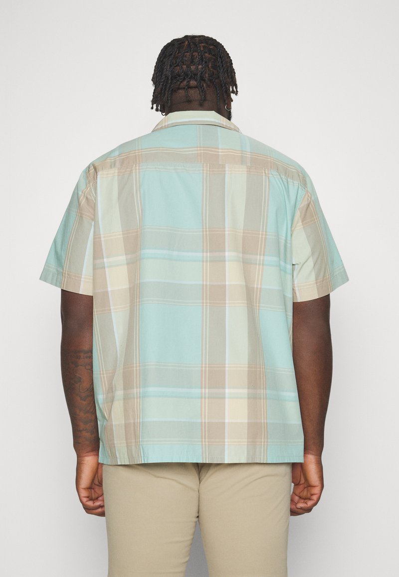  BIG SUNSET CAMP SHIRT - Hemd - Martin Plaid Pastel Turquoise
