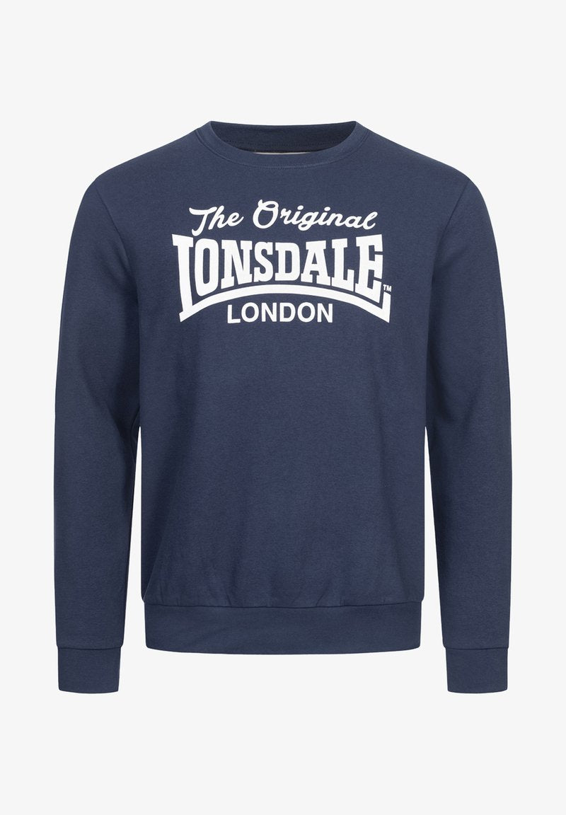 Lonsdale NORMALE PASSFORM BURGHEAD - Sweatshirt - Marl Grey Black