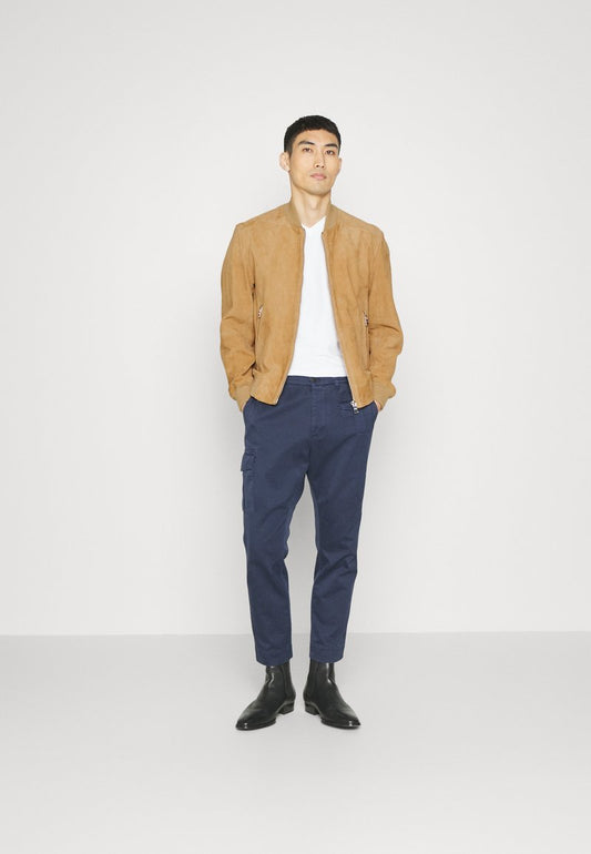 Boss MALBANO - Lederjacke - Medium Beige