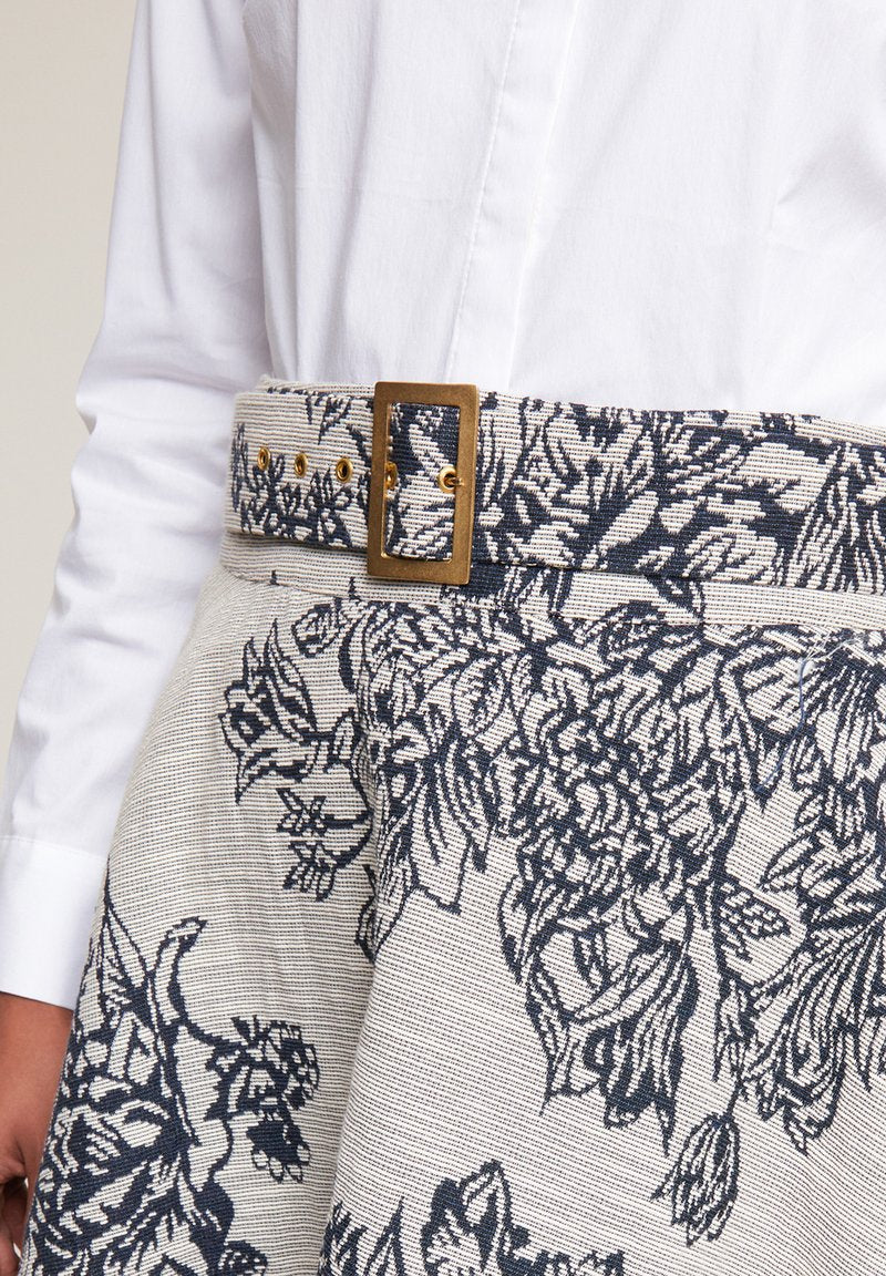  JACQUARD - A-Linien-Rock - Bianco