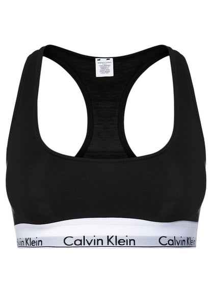 CALVIN KLEIN UNDERWEAR UNLINED BRALETTE ICON COTTON MODAL - Bustier - Black