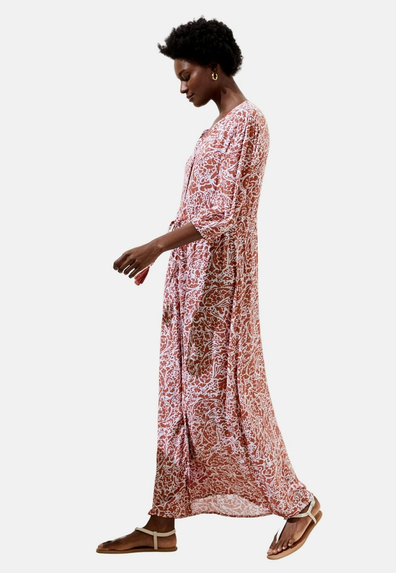 Marks & Spencer PRINTED TIE WAIST MAXI - Strandaccessoire - Rust Mix
