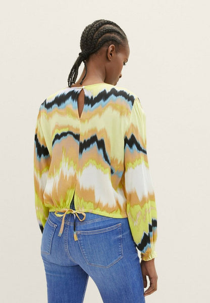 TOM TAILOR Denim MIT RÜCKENSCHLITZ - Bluse - New Batik Print