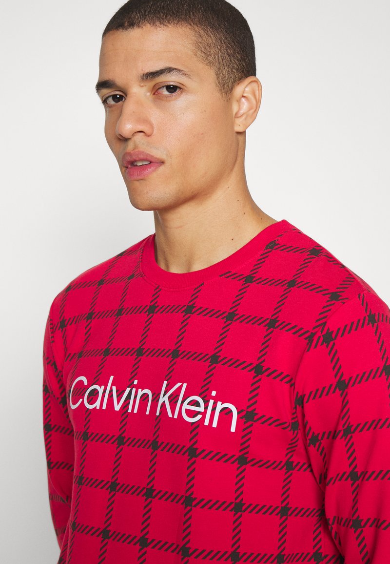 CALVIN KLEIN UNDERWEAR LOGO GRAPHIC LOUNGE - Nachtwäsche Shirt - Red