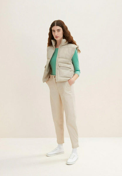Tom Tailor GESTREIFTES MIT 3/4 ARM - Langarmshirt - Green Offwhite Thin Stripe
